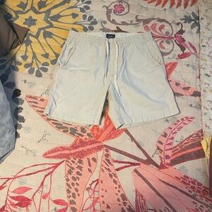 J. Crew Men's Cream Flat Front Shorts